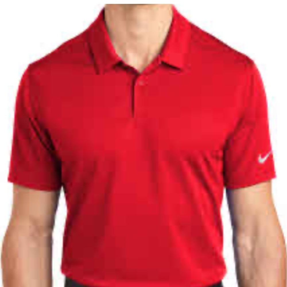 Nike Men's Vibrant Red Polo Shirt